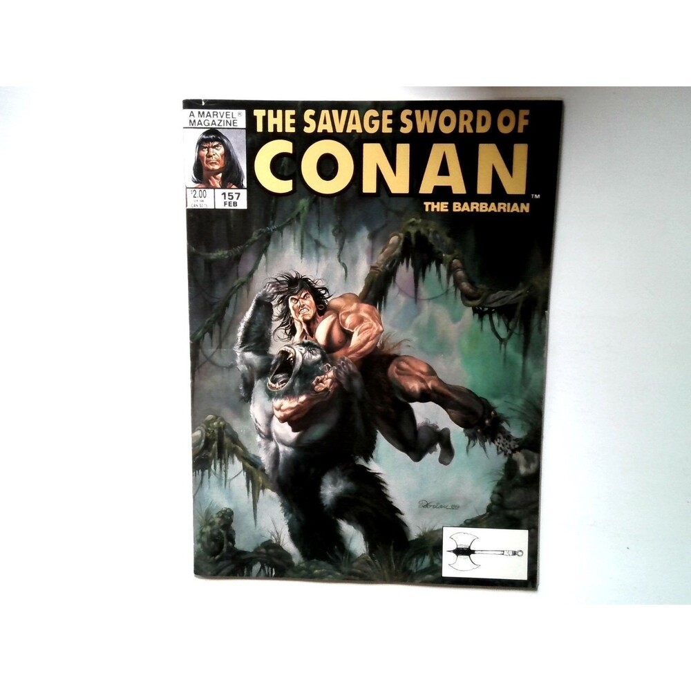 Savage Sword of Conan #157 Marvel Magazine Earl Norem 1989
